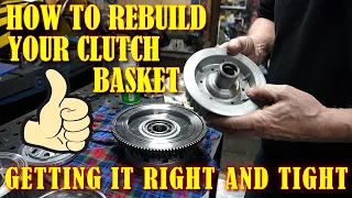 CLUTCH BASKET REBUILD / REPLACING THE CLUTCH HUB ON HARLEY 6 SPEED