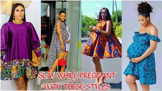 Ankara styles for pregnant women//free gown styles to rock with pregnancy