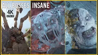 Gears of War 4: All Boss Fights / All Bosses & Ending (Insane Difficulty, PC 4K60fps)