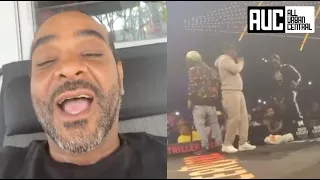 Jim Jones Denies Falling Off Stage At Verzuz Battle 🤔 Explains What Really Happened