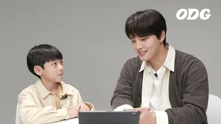 Child actor reacts to other child actor