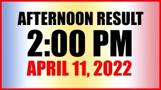 Lotto Result Today 2pm Draw April 11 2022 Swertres Ez2