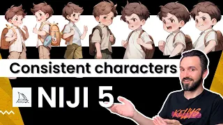 How to Create a Consistent Characters in Midjourney with a Niji 5 for a Children's Book