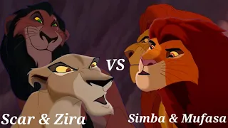 ll Simba And Mufasa Vs Scar and Zira ll  Part 1