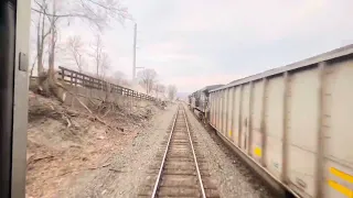 Rounding World Famous Horseshoe Curve Aboard Amtrak’s Pennsylvanian, Altoona to Cresson, PA.