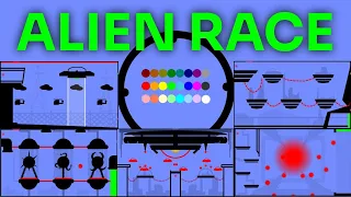 24 Marble Race EP. 36: Alien Race (by Algodoo)