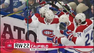 Crazy Cole Caufield NHL21 goal