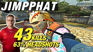 Jimpphat overpass game (43 kills) 63% HS! CSGO Jimpphat POV