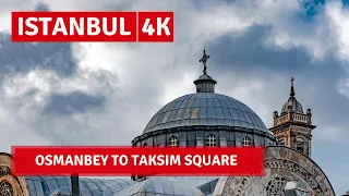 Istanbul Walking Tour In Famous Districts 14October 2021 |4k UHD 60fps