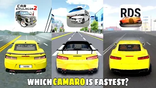 Chevrolet Camaro Top Speed in Car Simulator 2, 3D Driving Class & Real Driving School