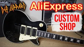 Custom "Gibson" Les Paul Def Leppard Steve Clark Edition - My best AliExpress guitar yet? #chibson