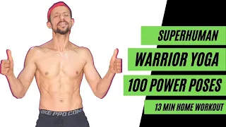 Warrior yoga power poses | 13 min home workout | power flow