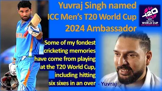 Yuvraj joins with Gayle & eight-time Olympic Gold Medallist Bolt as an ambassador of T20 WC 2024.