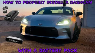 How To Properly Hardwire A Dashcam With Battery Pack Ft. GR86