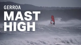 Windsurfing Gerroa - Wave sailing in mast high surf