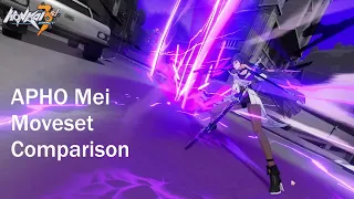 Honkai Impact 3rd (APHO) - Raiden Mei Moveset Comparison