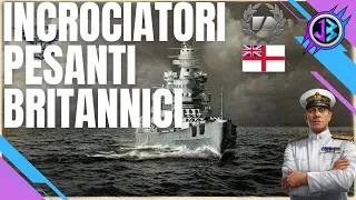 Guida per World of Warships #37 - Incrociatori pesanti britannici - Skill, moduli, consigli.