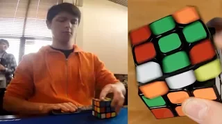 Feliks' Incredible 6.88 One-Handed World Record Solve!
