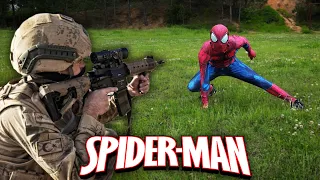 SPİDERMAN vs KOMANDO FİGHT ! - DOM DOM YES YES ÖLDÜ - GERÇEK HAYATTA DRONE KAMERASINA YAKALANDI !😱