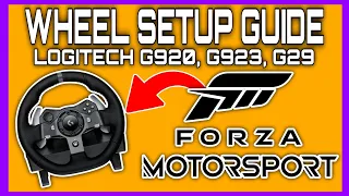 Logitech G920 WHEEL SETTINGS - Forza  Motorsport