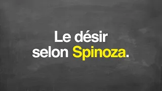 Le désir selon Spinoza