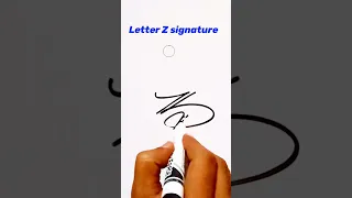 letter z signature #shorts #signature