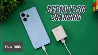 Redmi 12 5G Charging Test | full Battery charge time 1% to 100% | Redmi 12 5G 22.5w Charging Test 🔋.