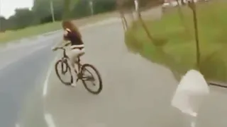 Girls skirt fall off while riding bicycle 😂😂🤣/ funny wardrobe fails😂😂 #shorts
