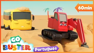 O dia na praia do Buster | Canções Infantis | Desenhos Animados | Buster em Português