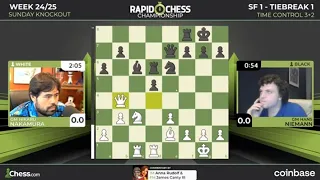 Nakamura VS Hans Nieman || Rapid Chess Ch Week 22 2022