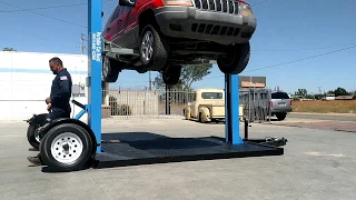 Battery powered portable car  hoist