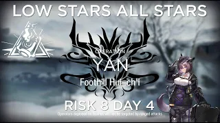 Arknights CC#9 Day 4 Risk 8 with Challenge Guide Low Stars All Stars