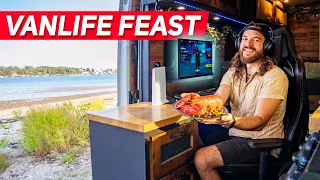 Vanlife Lobster Feast and Beach Camping