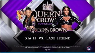 WWE 2K23 Xia Li Vs Lash Legend (QUEEN'S CROWN TYPE MATCH)