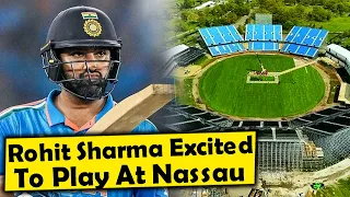 'It looks beautiful' - Rohit Sharma left spellbound after visiting Nassau County Cricket Stadium