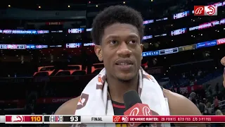 DE'ANDRE Hunter PostGame Interview | Atlanta Hawks vs LA Clippers