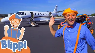 Blippi Explores a Private Jet! | Learn About Airplanes For Kids | Educational Videos For Toddlers