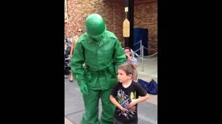 JR and one of the Green Army Men