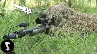 Using a Professional Ghillie Suit vs Airsoft Players IN GAME