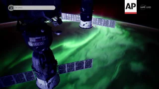 Raw: NASA Ultra HD Video of Aurora Borealis