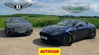 Bentley Continental GT vs Aston Martin DB11 AMR | Two great GT cars reviewed | Autocar