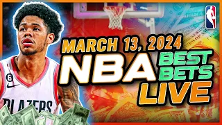 The 10 BEST NBA Bets for Wednesday, March 13th | Fast Break Bets presented by DraftKings