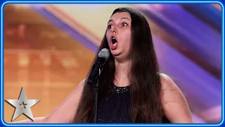 Kimberly Winter BURPS her way through ABBA's 'The Winner Takes It All' | Auditions | BGT 2024