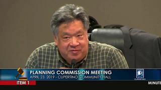 Cupertino Planning Commission Meeting - April 23, 2019