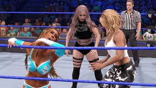 WWE 2K22 - LACEY EVANS & LYA VS FLORIANE & ALIYAH [MITB QUALIFYING MATCH] | SmackDown