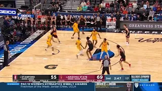 Stanford vs Arizona State WILD Ending | 2022 College Basketball