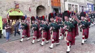 The Black Watch parade The Royal Mile 2016