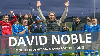 Gaffer David Noble after his first taste of the Wealdstone Barnet derby