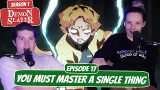 ZENITSU VS SPIDERS! | Demon Slayer Wife Reaction | Ep 17, “You Must Master a Single Thing”