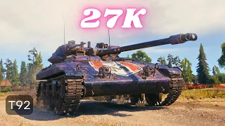 27K Spot Damage with 2x T92 World of Tanks   #wot #worldoftanks